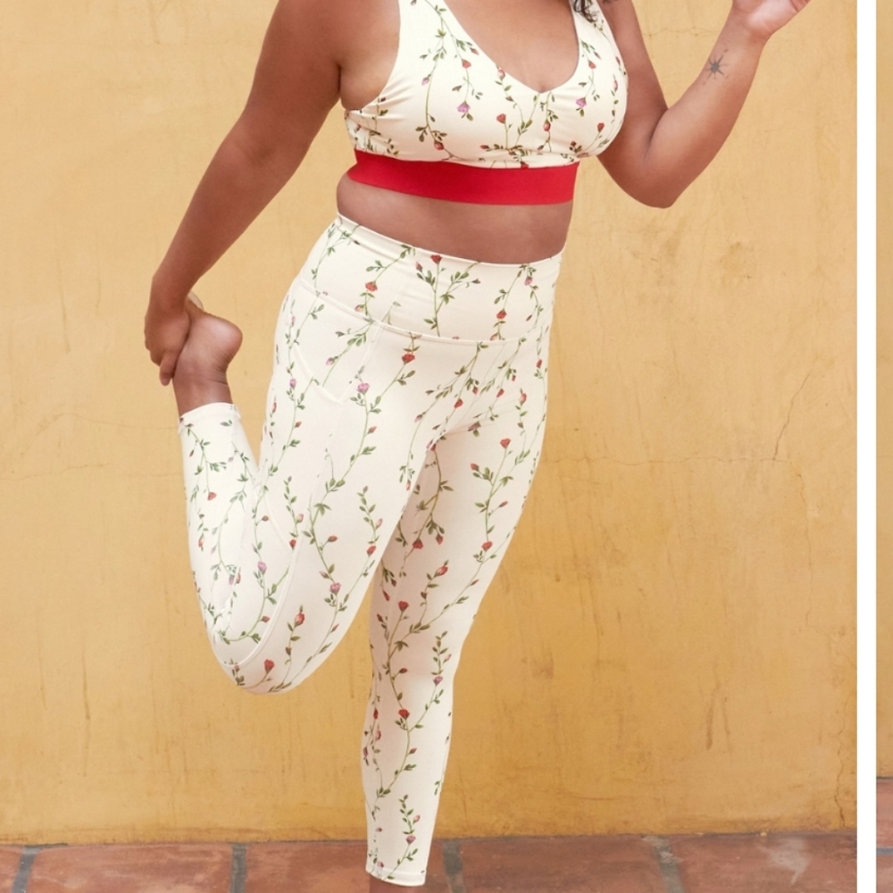 *LIMITED ED* Oasis PureLuxe High-Waisted 7/8 Legging (color Trellis) Size L